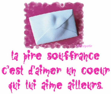 La souffrance !.............